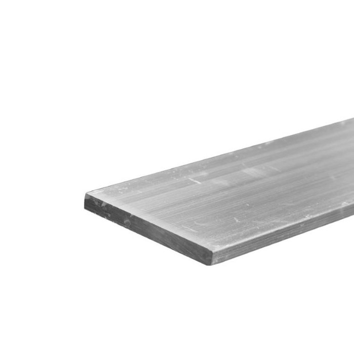 Massief platte aluminium rail