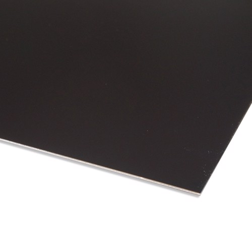 Zwarte aluminium plaat